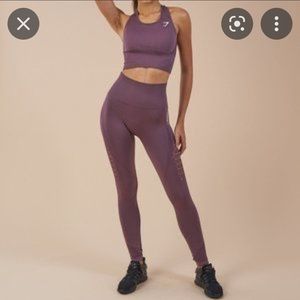 Gymshark ORIGINAL version of energy seamless  leggings and crop tank small set